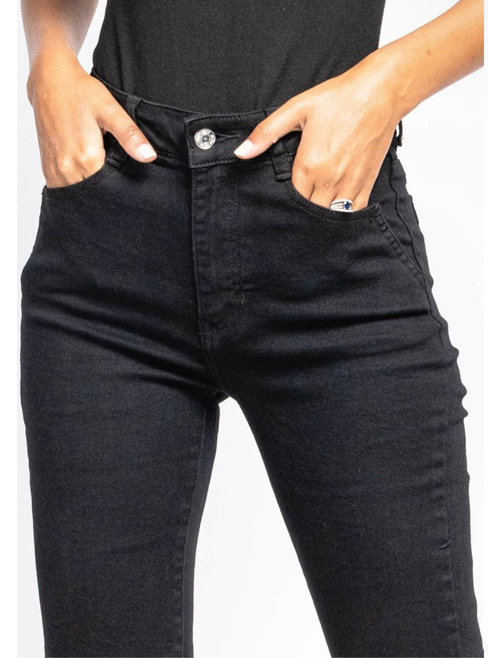 Flare jeans back stretch