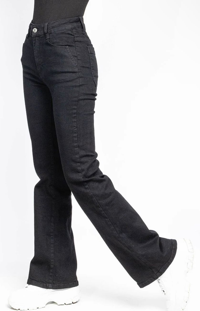 Flare jeans back stretch
