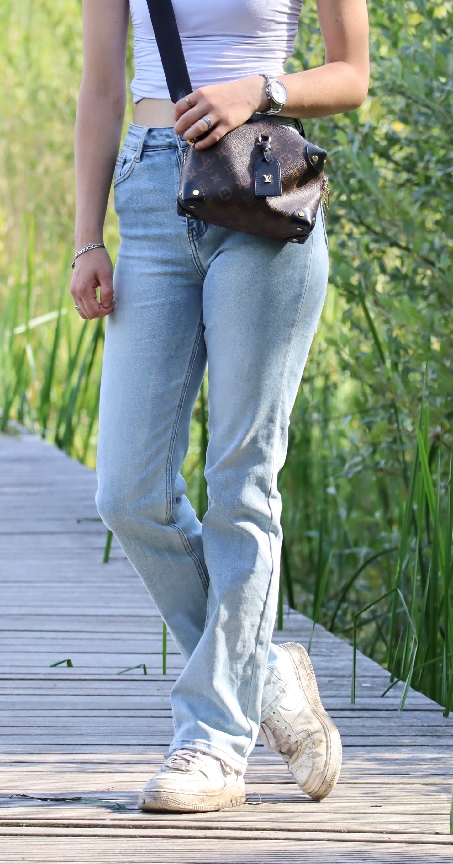 Denim long straight leg