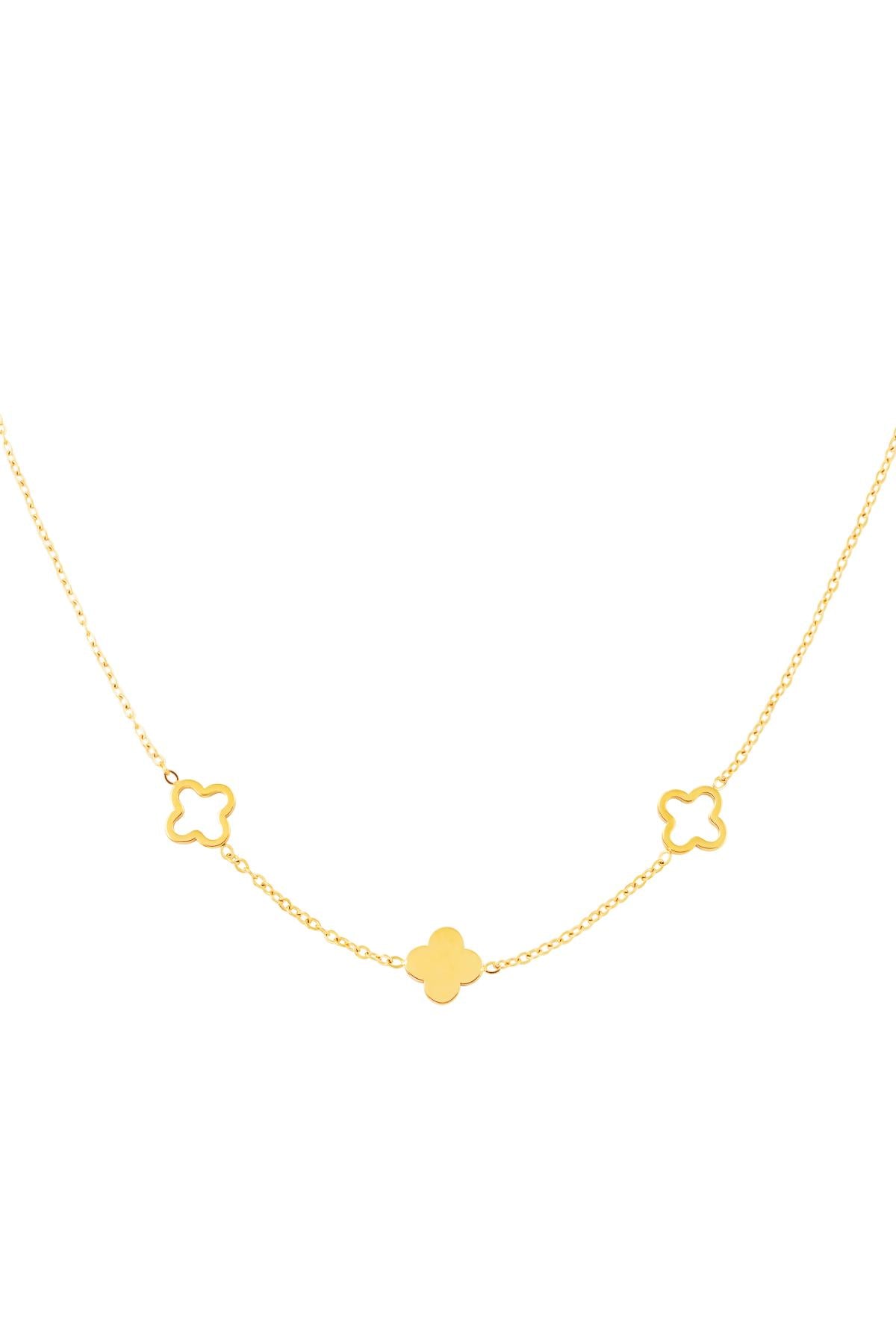 ketting met 3 bloemetjes