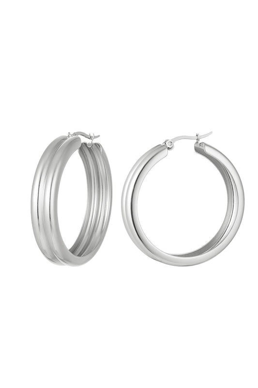 dubbele oorbel ring