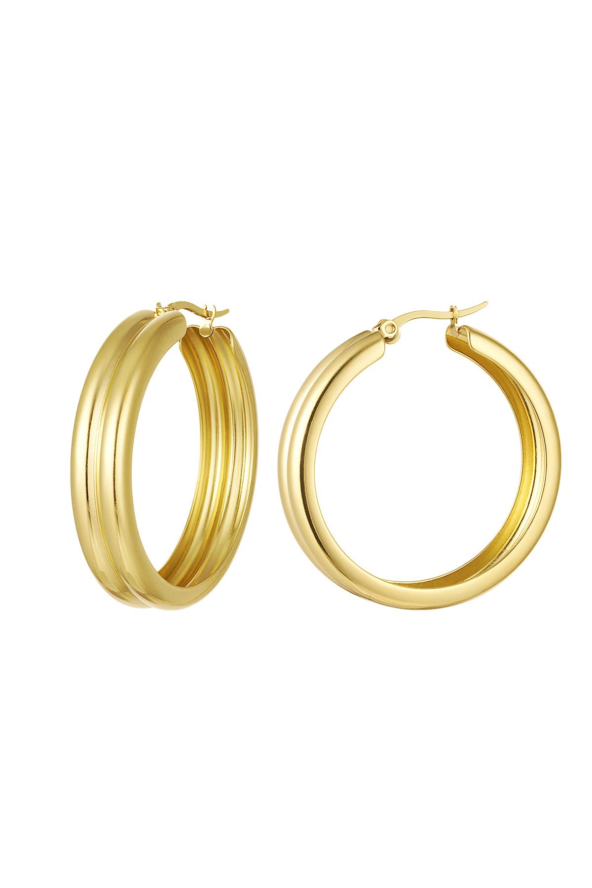 dubbele oorbel ring