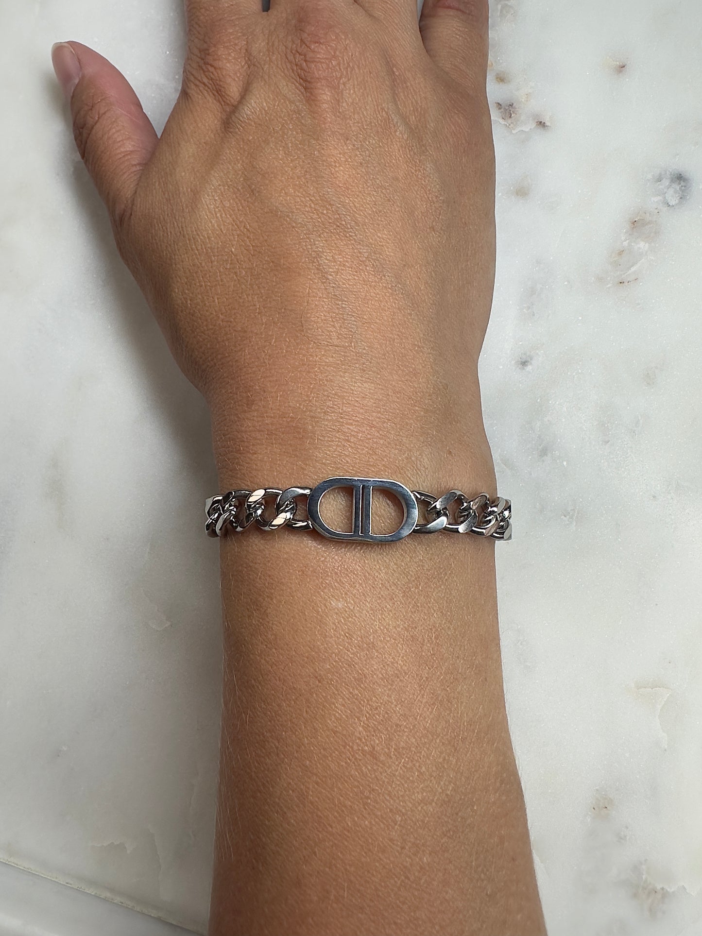CD armband zilverkleurige