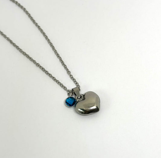 Zilverkleurige kinder ketting