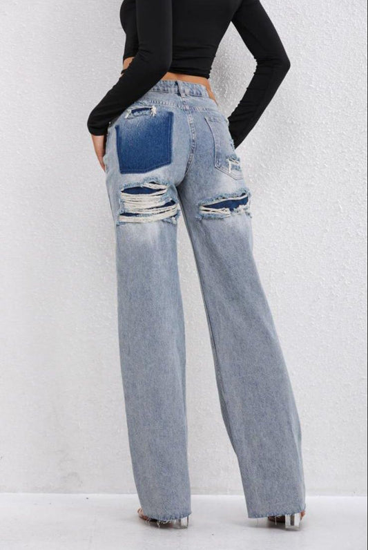 Wide leg jeans