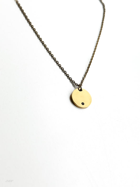 Ketting met steentje gepersonaliseerd