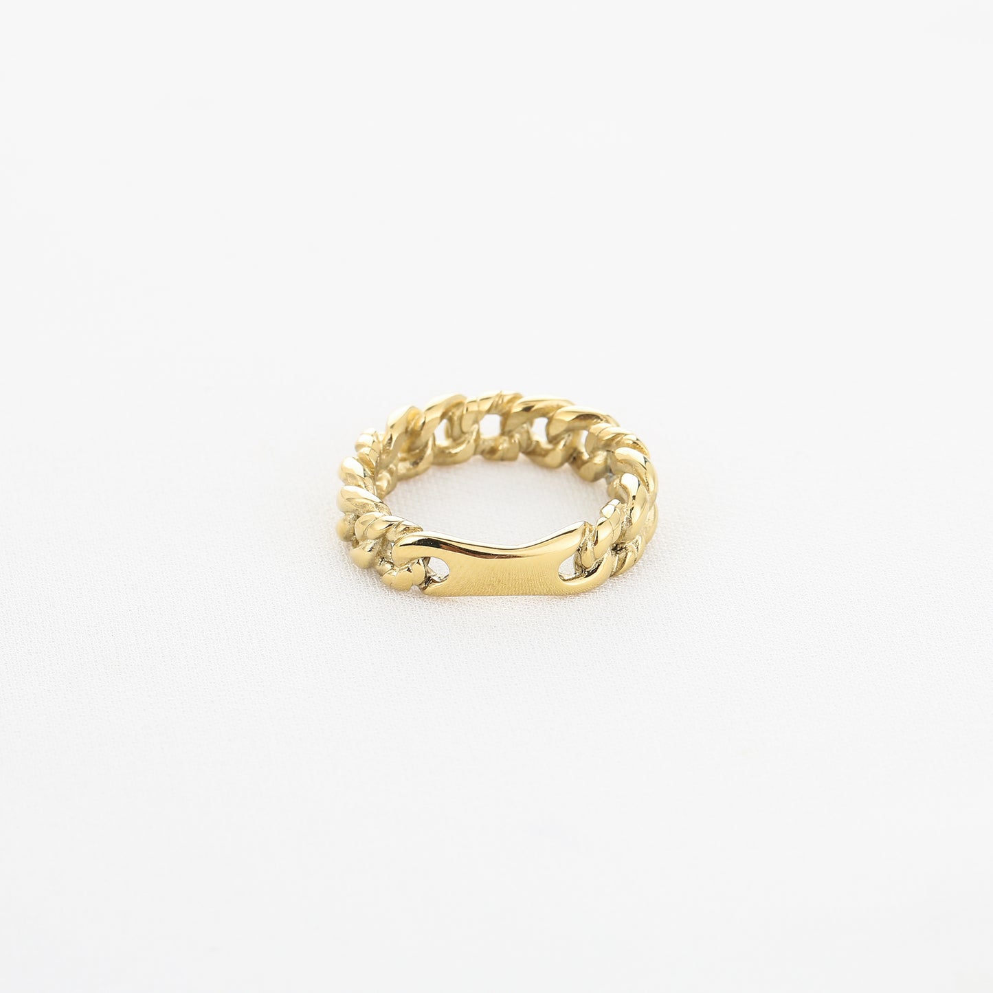 schakel ring met plaatje