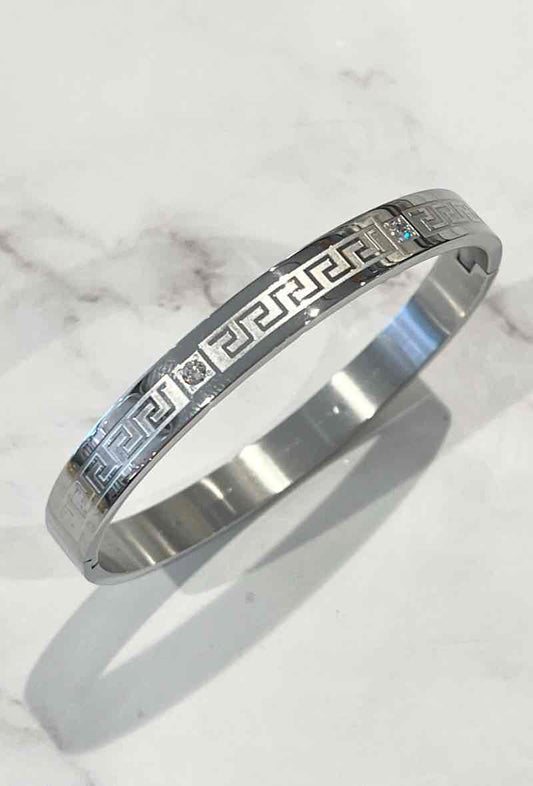 slavenarmband zilverkleurig