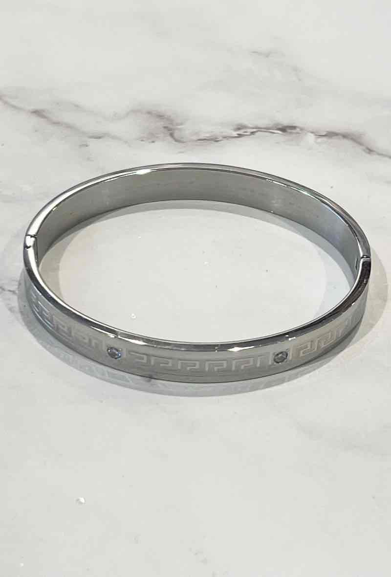 slavenarmband zilverkleurig