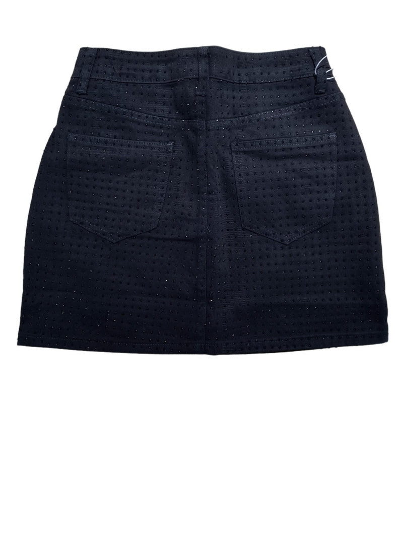 strass mini skirt